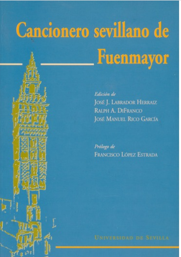 Imagen de portada del libro Cancionero sevillano de Fuenmayor