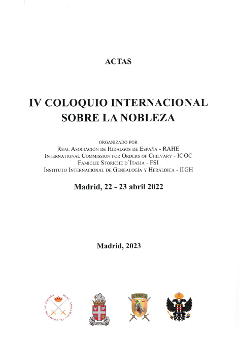 Imagen de portada del libro IV Coloquio Internacional sobre la Nobleza