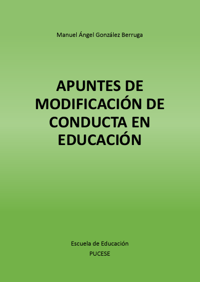 Imagen de portada del libro Apuntes de modificación de conducta en Educación