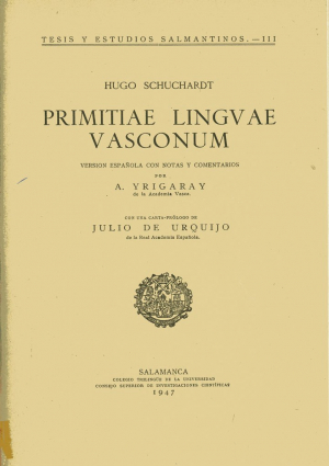 Imagen de portada del libro Primitiae linguae Vasconum