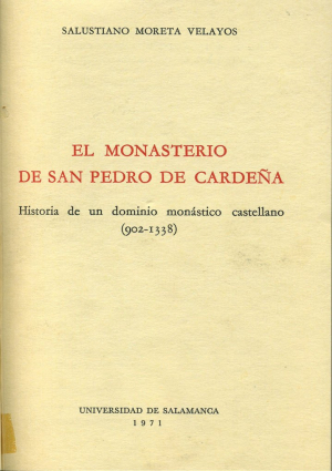 Imagen de portada del libro El monasterio de San Pedro de Cardeña