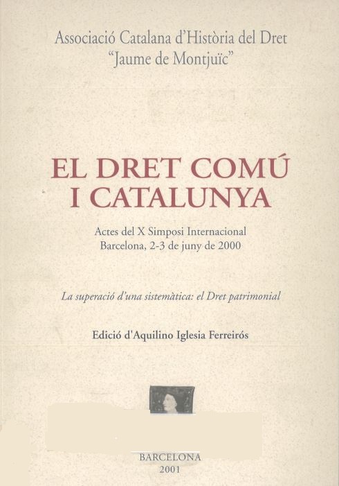 Imagen de portada del libro El dret comú i Catalunya