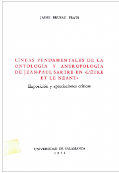 Imagen de portada del libro Líneas fundamentales de la ontología y antropología de Jean-Paul Sartre en "L'être et le néant"