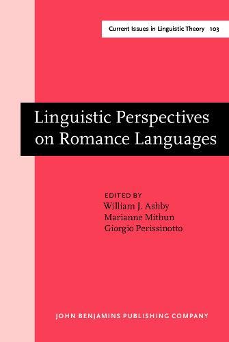 Imagen de portada del libro Linguistic perspectives on the romance languages