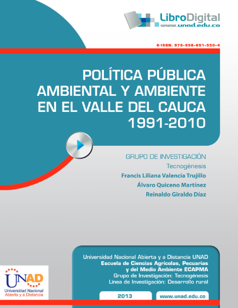 Imagen de portada del libro Política pública ambiental y ambiente en el Valle del Cauca 1991-2010