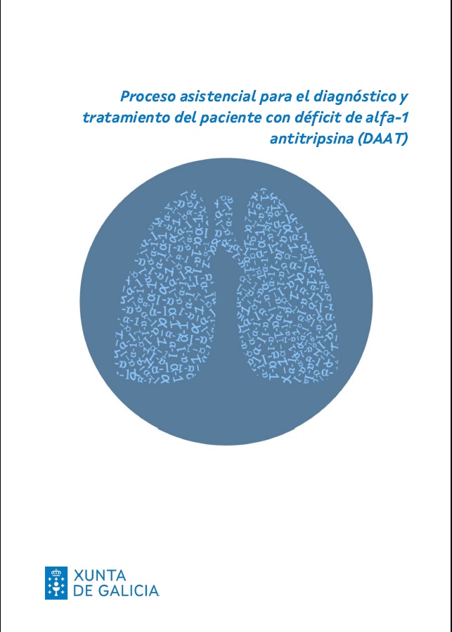 Imagen de portada del libro Proceso asistencial para el diagnóstico y tratamiento del paciente con déficit de alfa-1 antitripsina (DAAT)