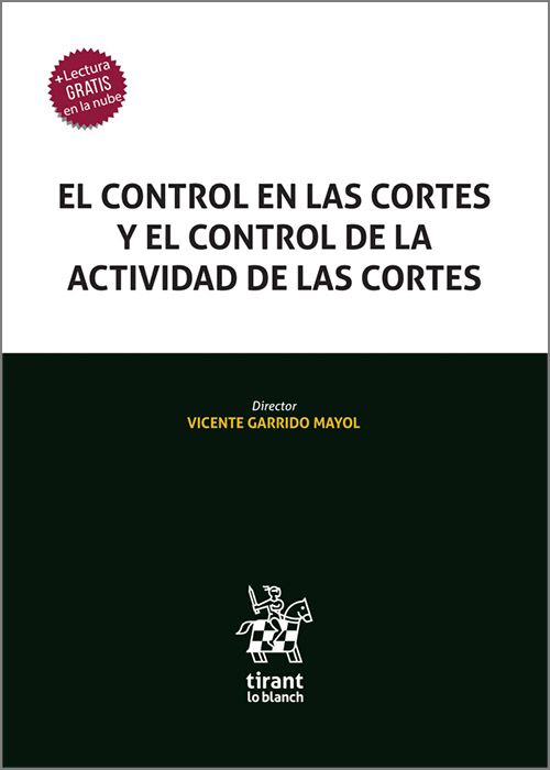 Imagen de portada del libro El control en las Cortes y el control de la actividad de las Cortes