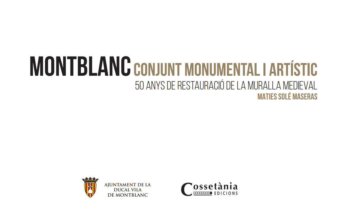 Imagen de portada del libro Montblanc, conjunt monumental i artístic