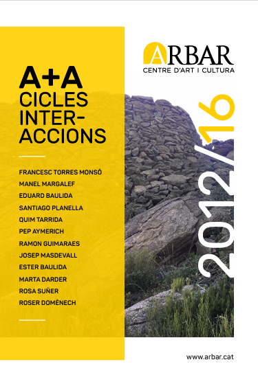 Imagen de portada del libro A+A. Cicles Interaccions. 2012-2016.