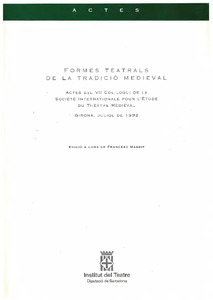 Imagen de portada del libro Formes teatrals de la tradició medieval