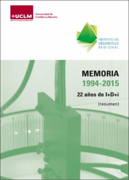 Imagen de portada del libro Memoria 1994-2014. 22 años de I+D+i