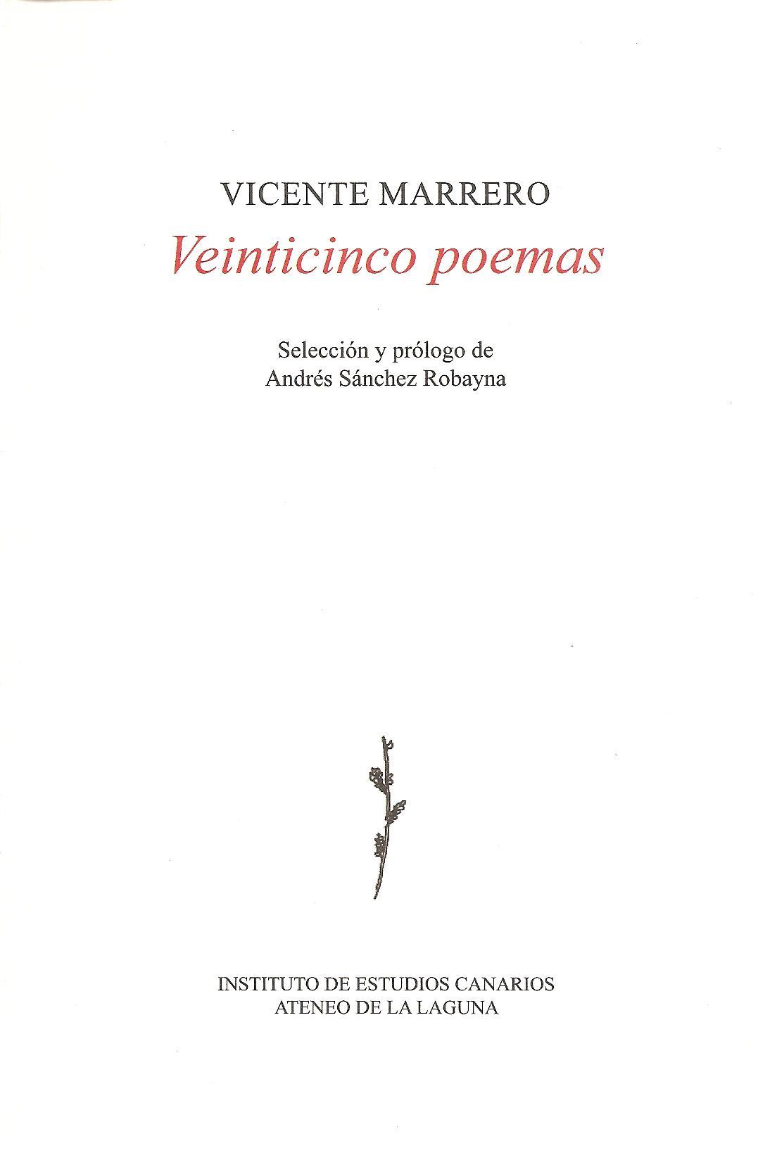 Imagen de portada del libro Veinticinco poemas