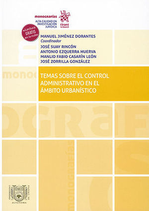 Imagen de portada del libro Temas sobre el control administrativo en el ámbito urbanístico