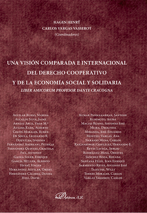 Imagen de portada del libro Una visión comparada e internacional del derecho cooperativo y de la economía social y solidaria