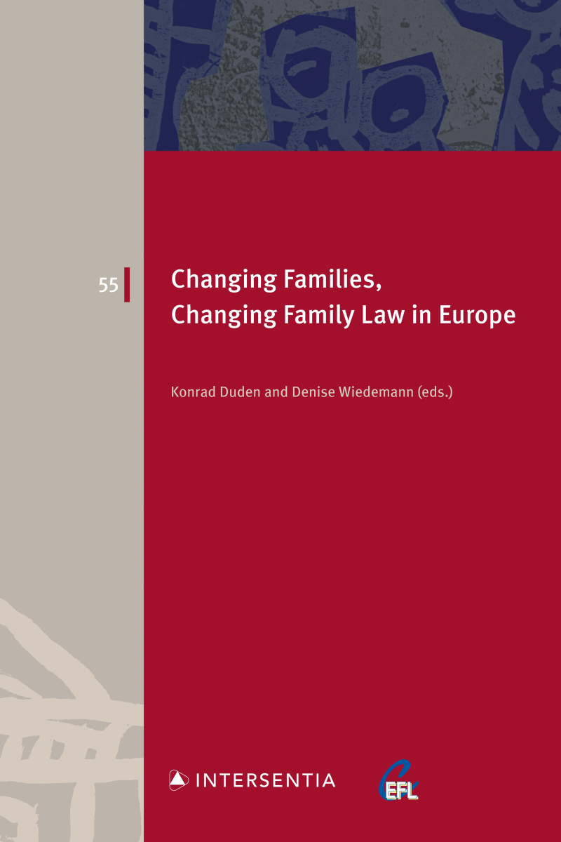 Imagen de portada del libro Changing Families, Changing Family Law in Europe