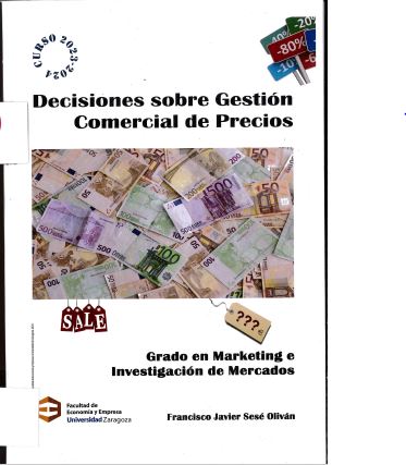 Imagen de portada del libro Decisiones sobre gestión comercial de precios