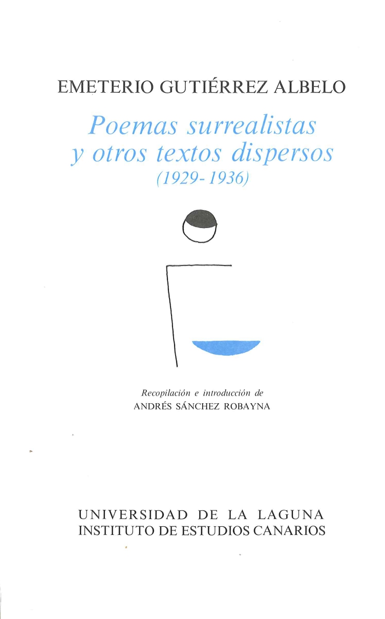 Imagen de portada del libro Poemas surrealistas y otros textos dispersos