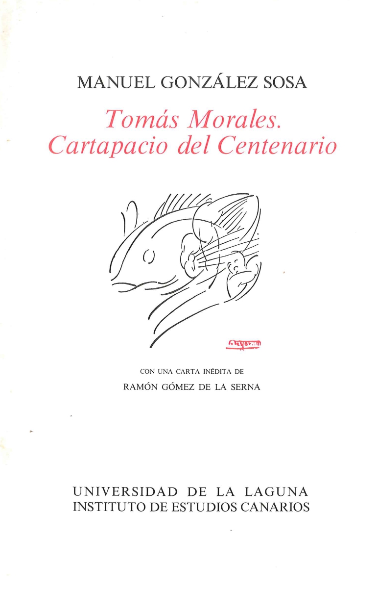 Imagen de portada del libro Tomás Morales