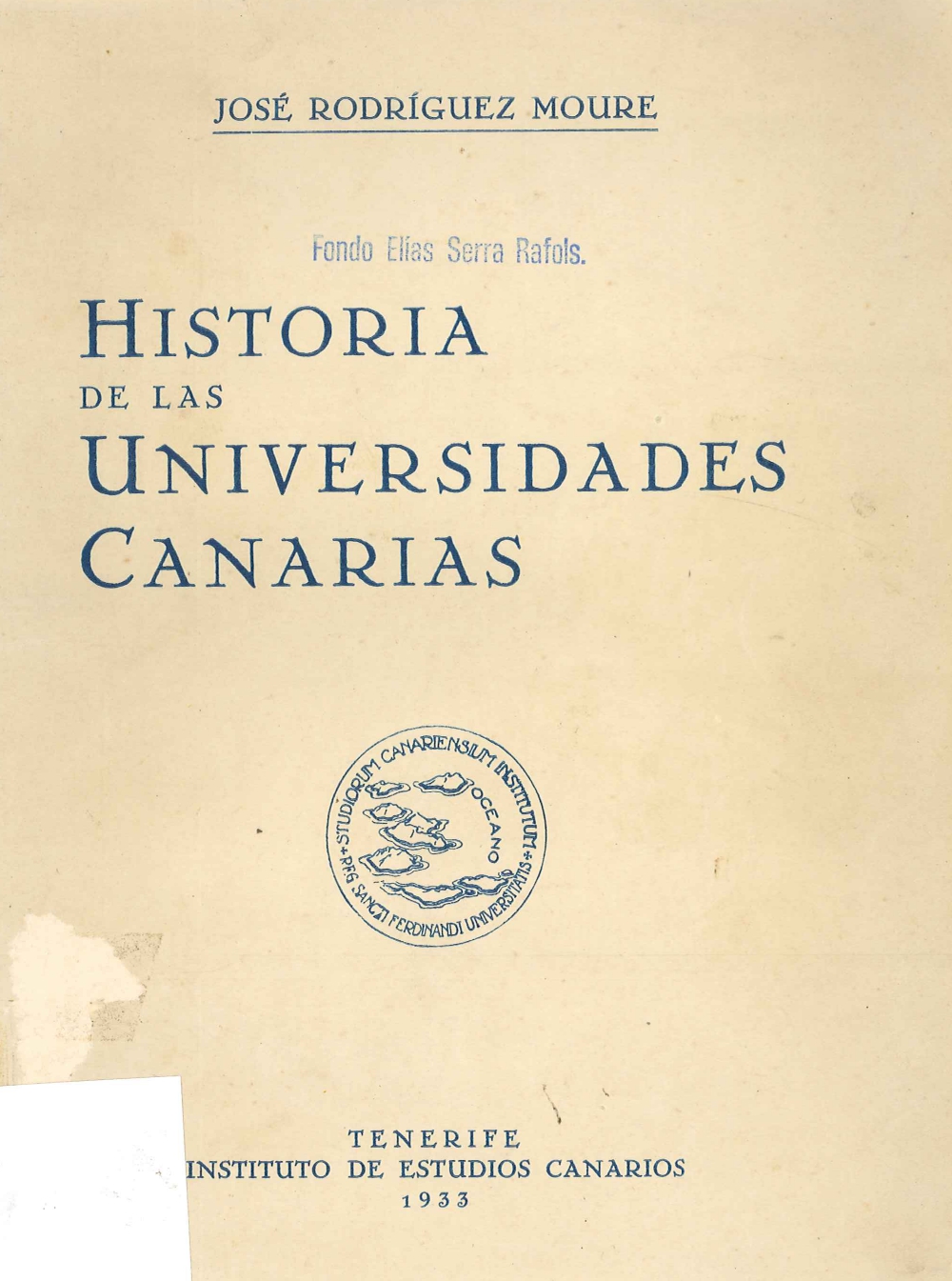 Imagen de portada del libro Historia de las universidades canarias