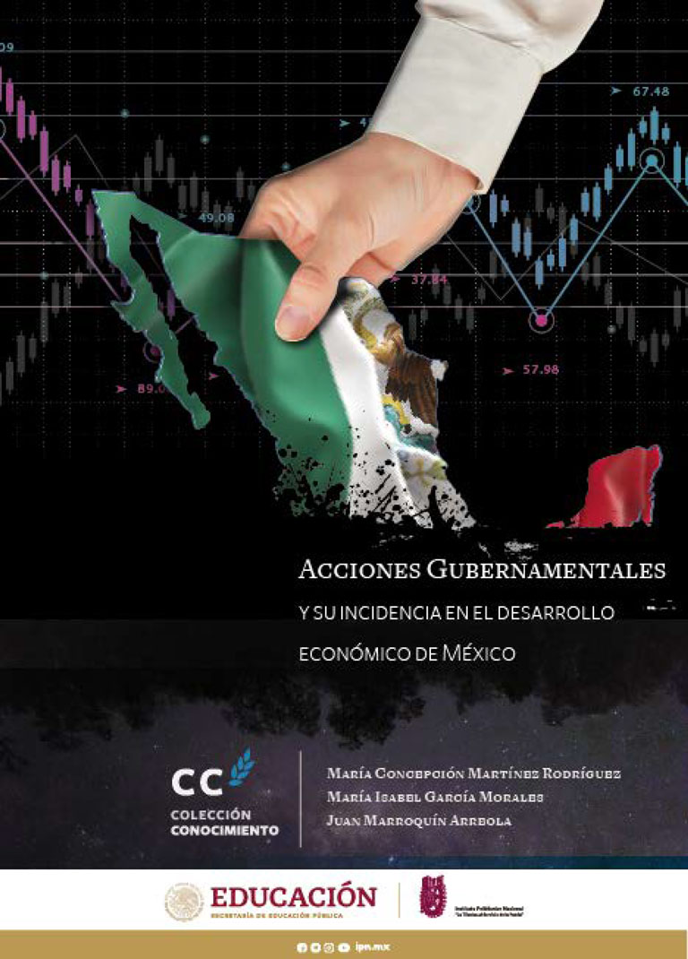 Imagen de portada del libro Acciones gubernamentales y su incidencia en el desarrollo económico de México