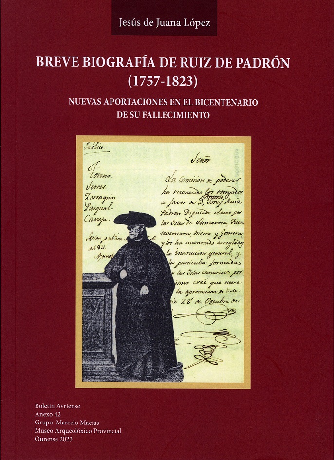 Imagen de portada del libro Breve biografía de Ruiz de Padrón, 1757-1823