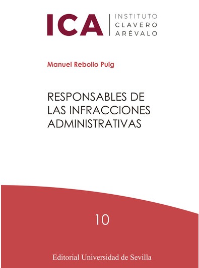 Imagen de portada del libro Responsables de las infracciones administrativas