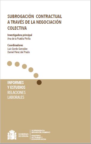 Imagen de portada del libro Subrogación contractual a través de la negociación colectiva