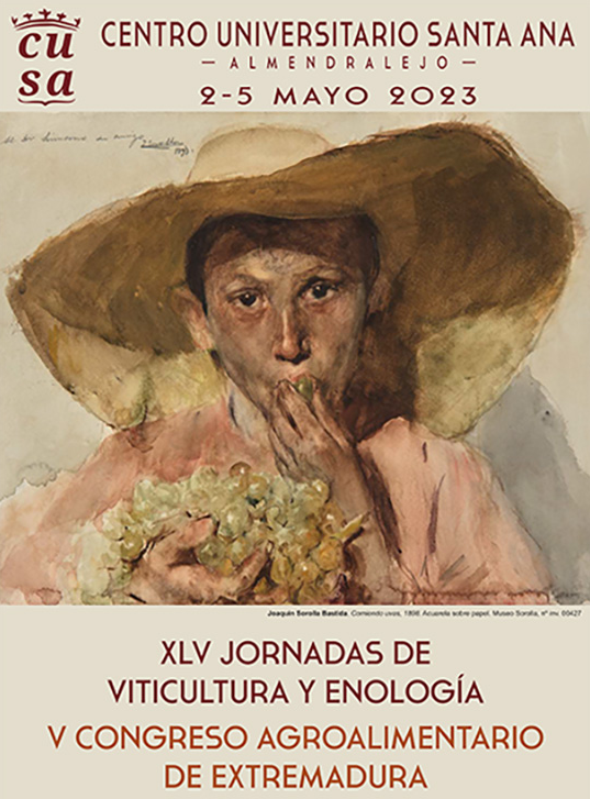 Imagen de portada del libro XLV Jornadas de viticultura y enología de la Tierra de Barros ; V Congreso Agroalimentario de Extremadura