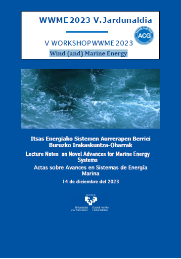 Imagen de portada del libro WWME 2023 V. Jardunaldia - Itsas energiako sistemen aurrerapen berriei buruzko irakaskuntza-oharrak