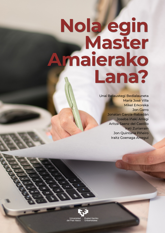 Imagen de portada del libro Nola egin Master Amaierako Lana?
