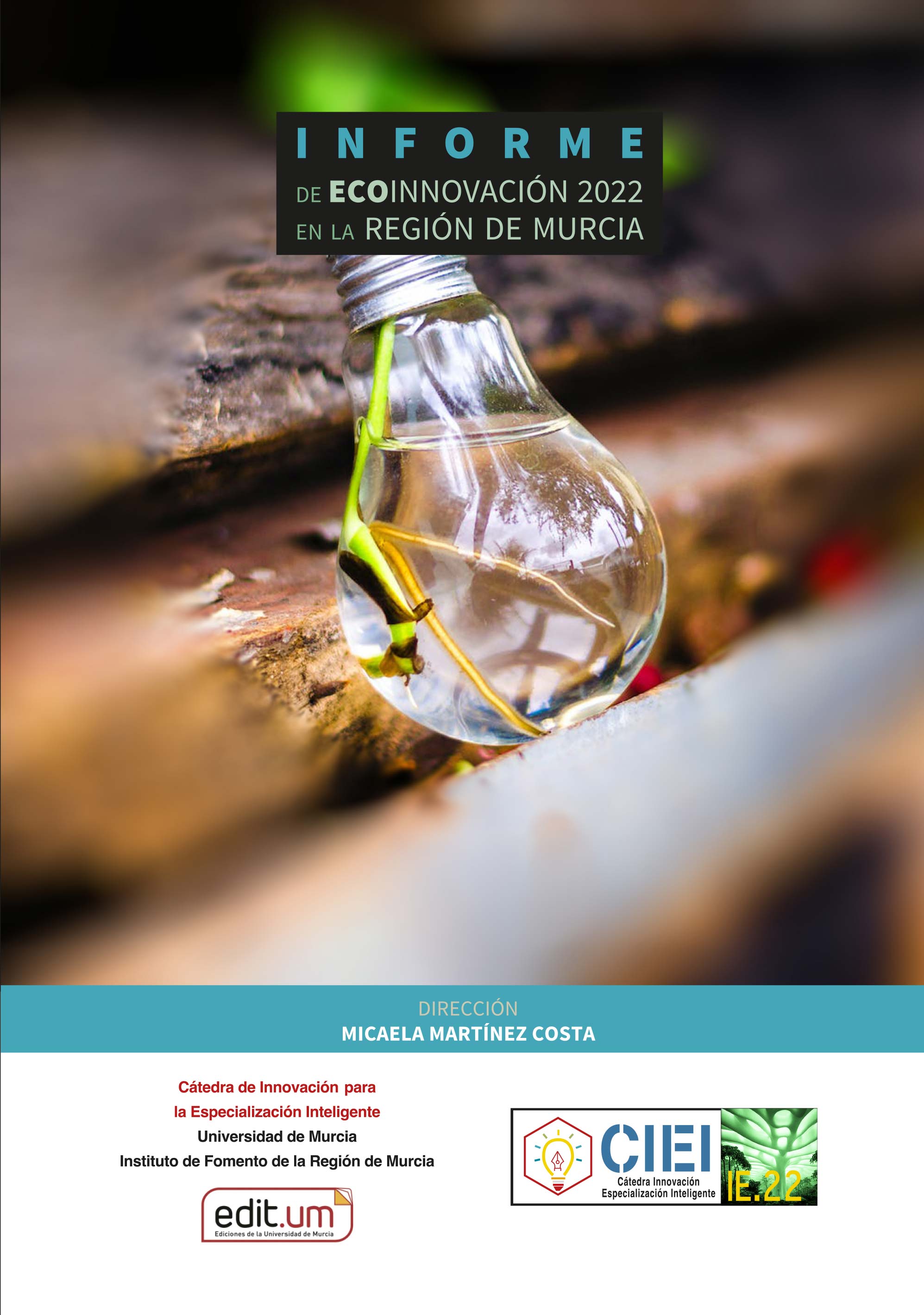 Imagen de portada del libro Informe de ecoinnovación 2022 en la Región de Murcia