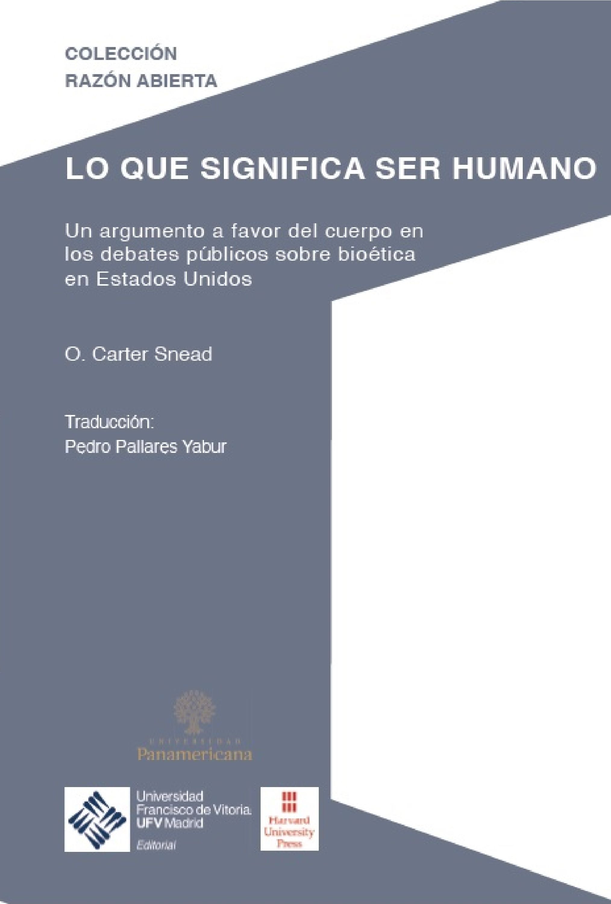 Imagen de portada del libro Los que significa ser humano