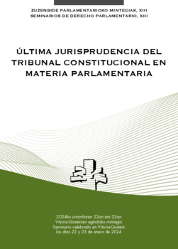 Imagen de portada del libro Última jurisprudencia del Tribunal Constitucional en materia parlamentaria