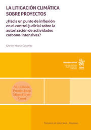 Imagen de portada del libro La litigación climática sobre proyectos