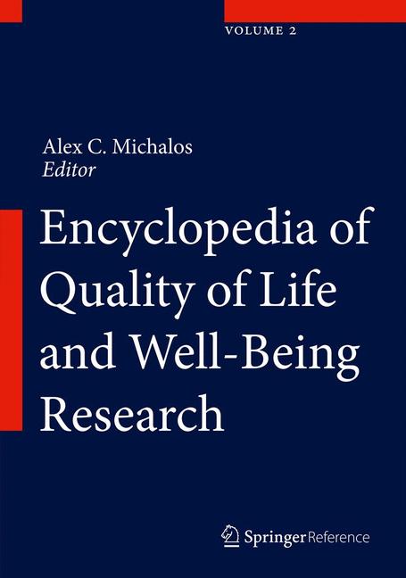 Imagen de portada del libro Encyclopedia of Quality of Life and Well-Being Research