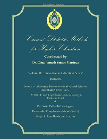 Imagen de portada del libro Current Didactic Methods for Higher Education