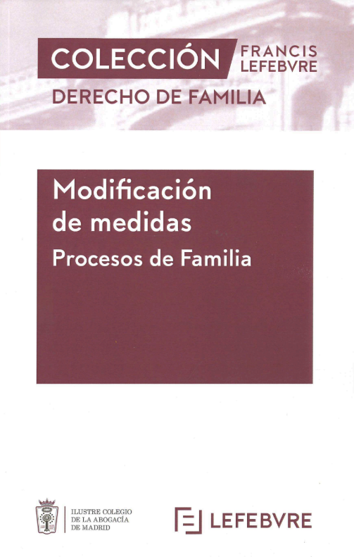 Imagen de portada del libro Modificación de medidas.