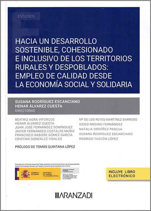Imagen de portada del libro Hacia un desarrollo sostenible, cohesionado e inclusivo de los territorios rurales y despoblados