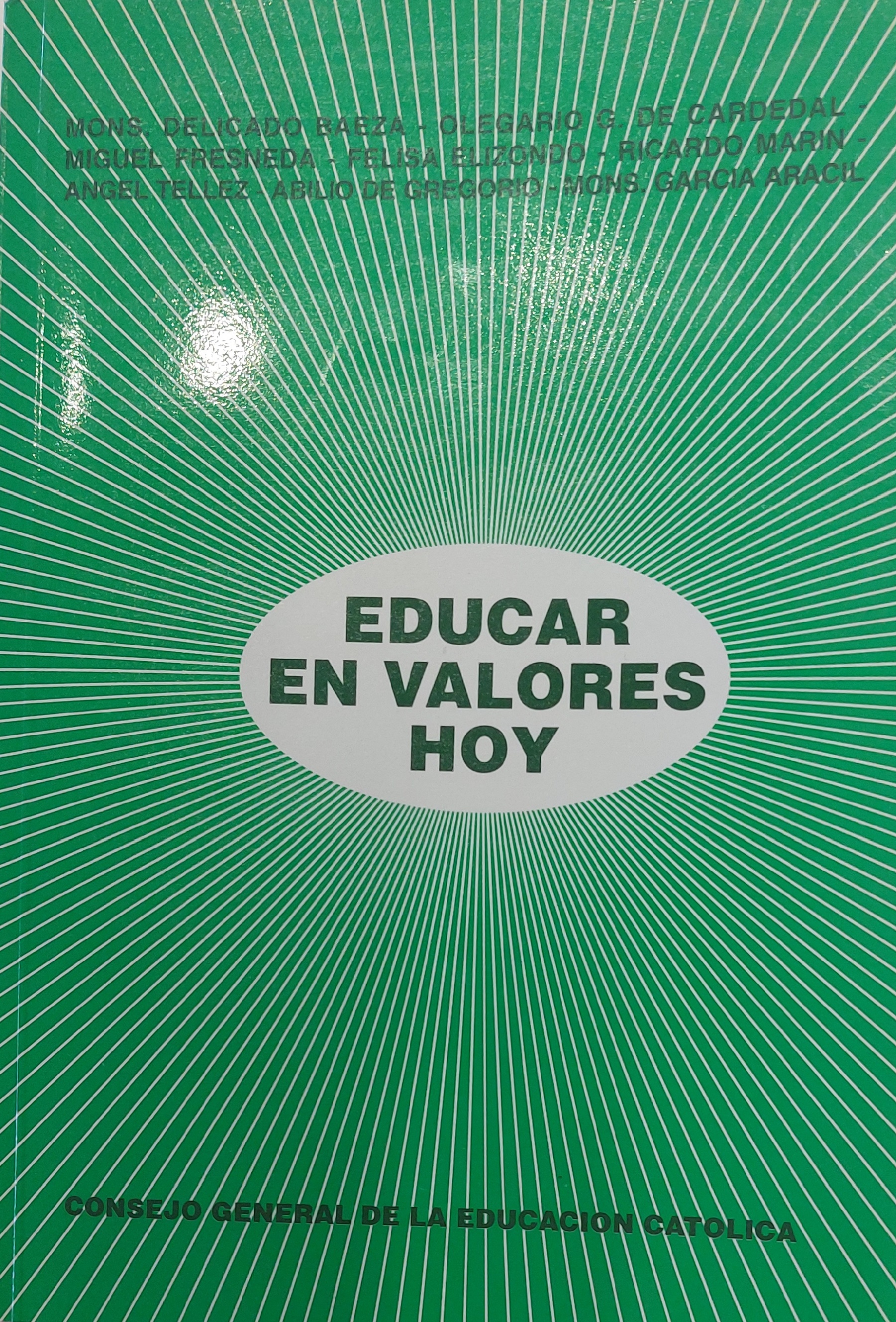 Imagen de portada del libro Educar en valores hoy