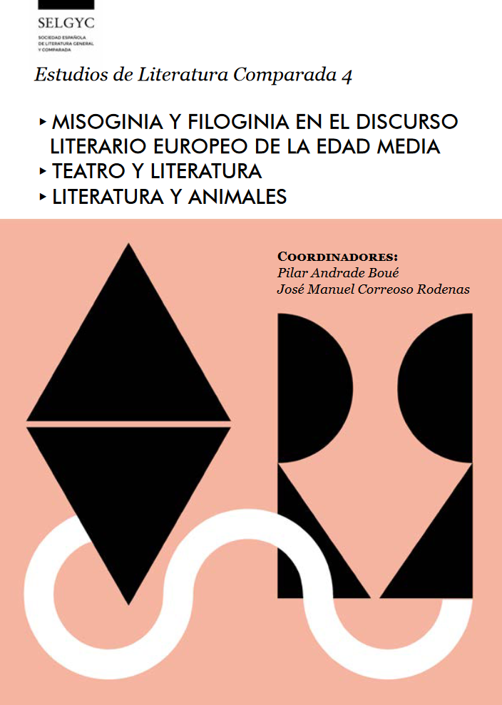 Imagen de portada del libro Estudios de literatura Comparada 4. Misoginia y filoginia en el discurso literario europeo de la Edad Media, Teatro y literatura, Literatura y animales