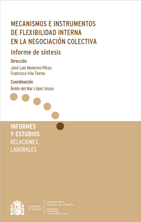 Imagen de portada del libro Mecanismos e instrumentos de flexibilidad interna en la negociación colectiva. Informe de síntesis