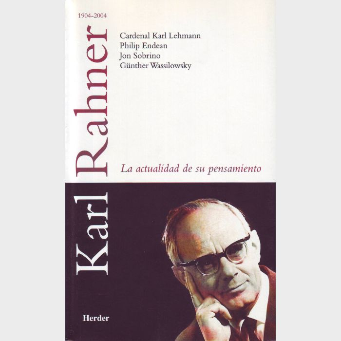 Imagen de portada del libro Karl Rahner