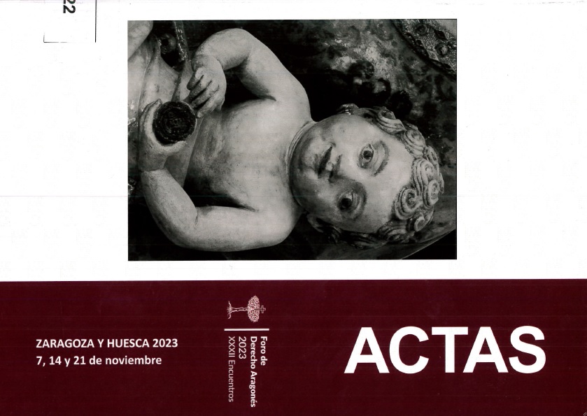 Imagen de portada del libro Actas de los trigésimos segundos encuentros del Foro de Derecho Aragonés