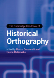 Imagen de portada del libro The Cambridge Handbook of Historical Orthography