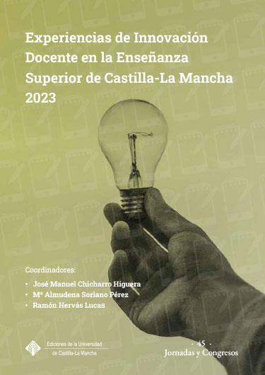 Imagen de portada del libro Experiencias de Innovación Docente en la Enseñanza Superior de Castilla-La Mancha 2023