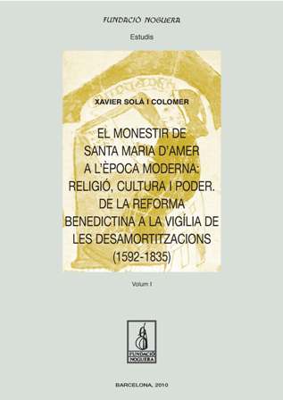 Imagen de portada del libro El Monestir de Santa Maria d'Amer a l'època moderna