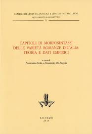 Imagen de portada del libro Capitoli di morfosintassi delle varietà romanze d’Italia