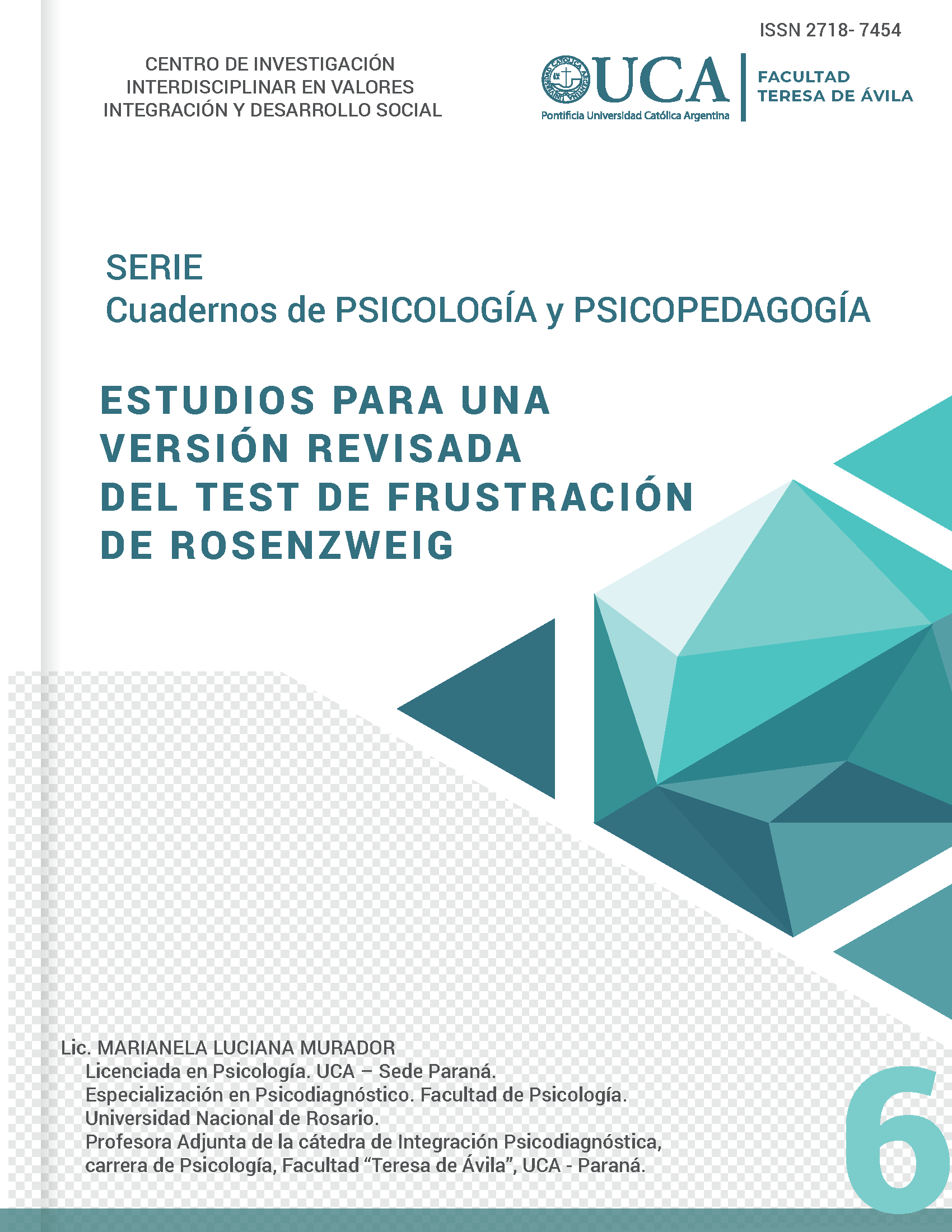 Imagen de portada del libro Estudios para una versión revisada del Test de Frustración de Rosenzweing