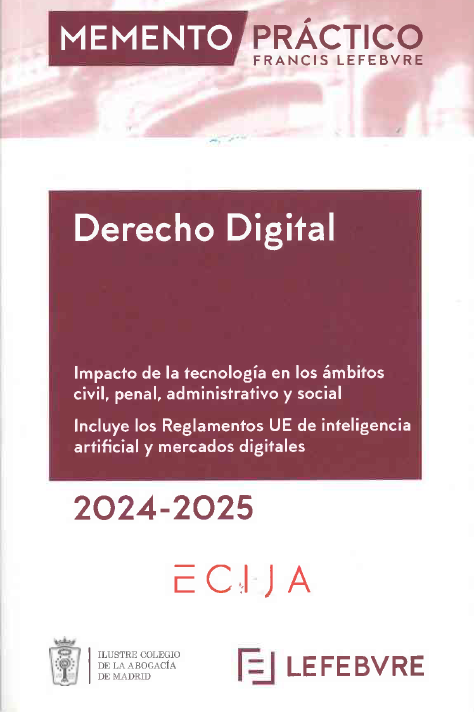 Imagen de portada del libro Derecho Digital 2024-2025