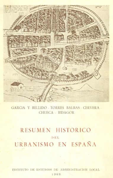 Imagen de portada del libro Resúmen histórico del urbanismo en España